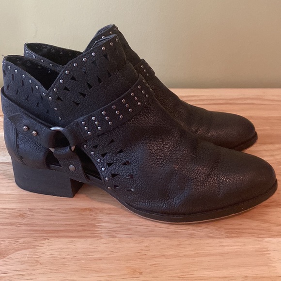 Vince Camuto Studded Biker Buckle Calley Booties - Picture 15 of 15
